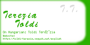 terezia toldi business card